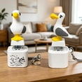 thumbnail image 4 of SugarBloom Seagull Mine Keychain, Seagull Button Desk Toy, Rechargeable Fidget Clicker with Real Sound & LED Light, Funny Interactive Desk Stress Relief Toy Gifts for Adults,2PCS, 4 of 8