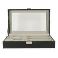 thumbnail image 3 of Watch Case,Men Jewelry Box Watch Men Jewelry Case Glasses Box Enhanced Features, 3 of 12