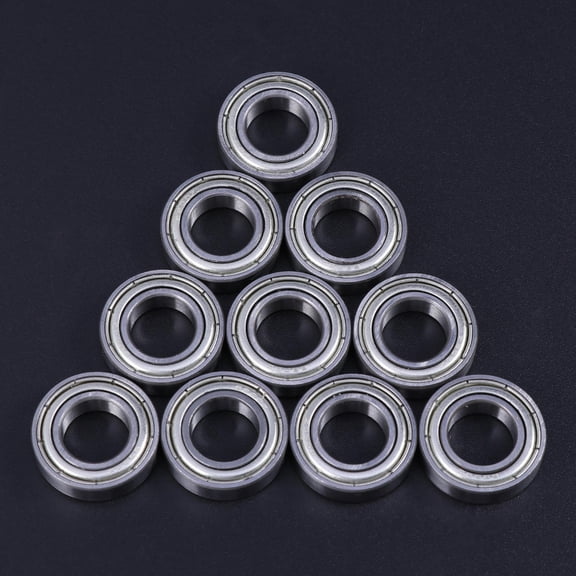 Supvox 10Pcs 6800zz Bearing Silver Deep Groove Ball Bearing Metal Shielded