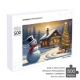 thumbnail image 4 of Snowman And Cabin Holiday,Christmas Festival 500 Piece Jigsaw Puzzle for Adults Challenging Puzzle Perfect for Game Nights - A005, 4 of 8