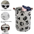 thumbnail image 3 of Howarmer Canvas Laundry Basket with Handles, Dog Collars, 3 of 7
