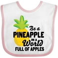 thumbnail image 3 of Inktastic Be a Pineapple in a World Full of Apples Boys or Girls Baby Bib, 3 of 4