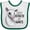 White and Green, variant on Inktastic Easily Distracted by Goats Cute Goat Boys or Girls Baby Bib