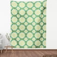thumbnail image 4 of Ambesonne Ethnic Fabric by the Yard Upholstery, Mandala Inspired Flourishes, 3 Yards, Green Mustard White, 4 of 5