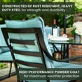 thumbnail image 5 of Hanover Lavallette 7-Piece Outdoor Dining Set in Ocean Blue, LAVDN7PC-BLU-SU, 5 of 17