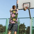 thumbnail image 5 of Sikiie Colorful Roses Basketball Jersey Reversible Men's Mesh Athletic Sports Shirts Training Practice S-4XL4X-Large, 5 of 6