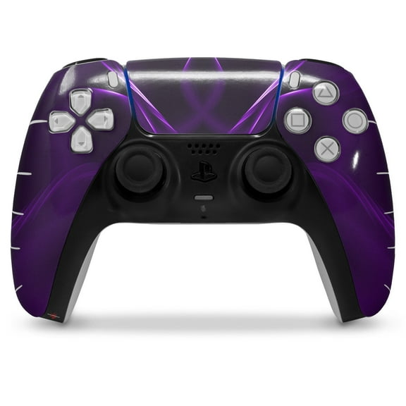 WraptorSkinz Skin Wrap compatible with the Sony PS5 DualSense Controller Abstract 01 Purple (CONTROLLER NOT INCLUDED)