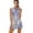 Bunny and Purple Floral, variant on COEQINE Pineapple and Green Cow Spot Print Golf Dresses for Women with Built in Shorts and Pockets Sleeveless Zip Up Exercise Dresses with Collared Design Breathable 2 Pieces Golf Outfits, XS