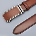 thumbnail image 2 of Maikun Leather Belt for Men Automatic Buckle Quick Release Adjustable Dress Casual Belts, 2 of 6