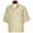 Khaki, variant on Monterey Club Men's Microfiber Poplin Waterproof Short Sleeve Rainwear #1733