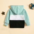 thumbnail image 5 of AherBiu Baby Toddler Clothes Boys Girls Hoodie Jackets Color Blocked Zip up Sweatshirt with Pockets, 5 of 7