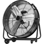 ZIVACATE 24 Inch Industrial Drum Fan High Velocity, 10250 CFM Heavy Duty Floor Fan, 2-Speed, 360° Adjustable Tilt for Garage, Warehouse, Workshop, Gym