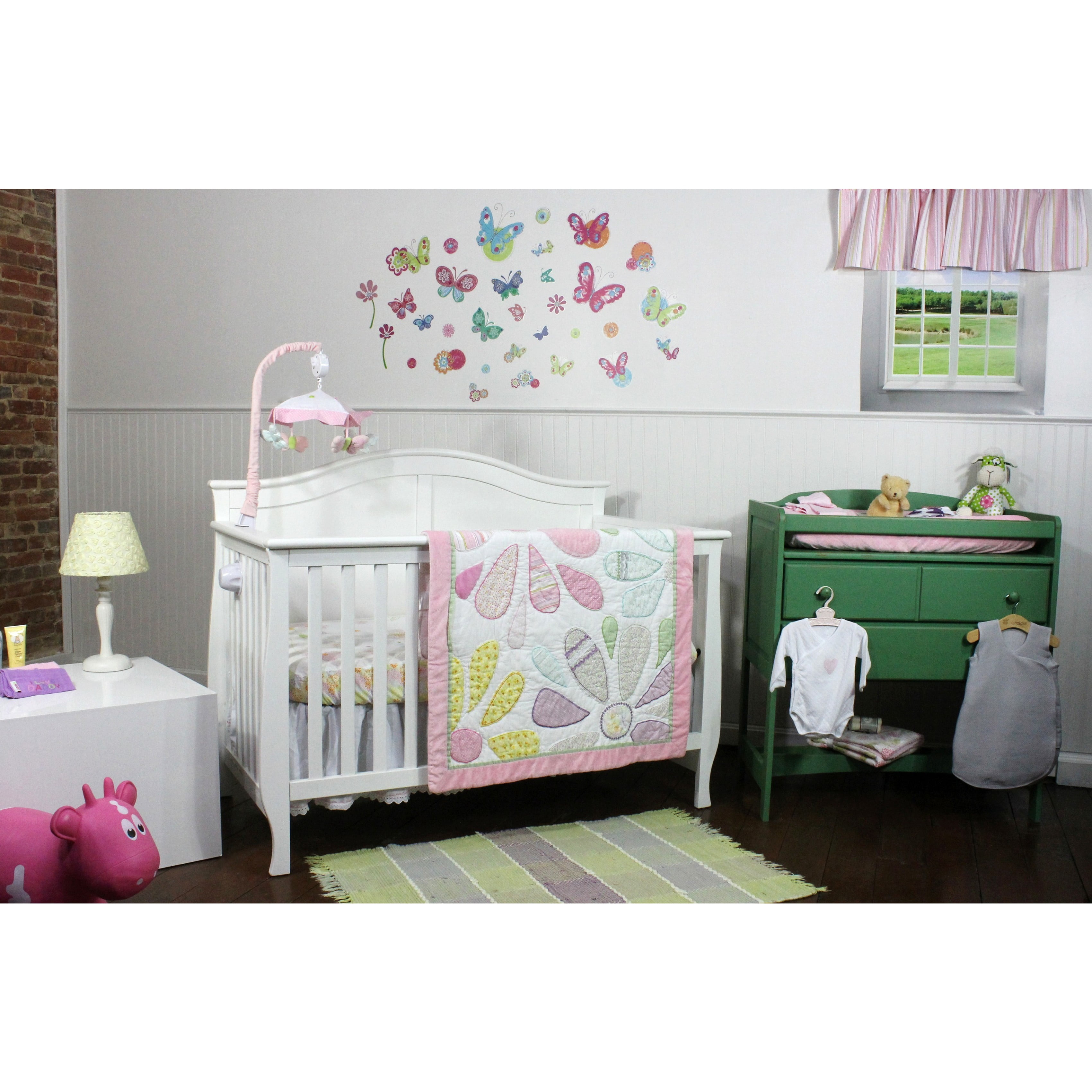 butterfly crib bedding walmart