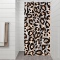 thumbnail image 2 of Beige and Black Of Leopard Print Shower Curtain 36"x72" ,Bathroom Decorative Shower Curtains Set with 12 Hooks,Modern Waterproof Washable Shower Curtain, 2 of 6