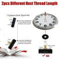 thumbnail image 4 of EEEkit 4pcs DIY Wall Quartz Clock Movement Mechanism, Battery Operated Clock Motor Kit, DIY Repair Parts Replacement with 6 Sets of Hands (0.7inch/ 18mm, Red, White, Black, Gold), 4 of 10