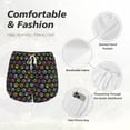 thumbnail image 6 of Lsque Colorful Paw Printed Women's Running Shorts with Liner Pockets,Elastic Quick Dry Workout Athletic Gym Yoga Shorts,Womens High Waist Shorts-X-Large, 6 of 9