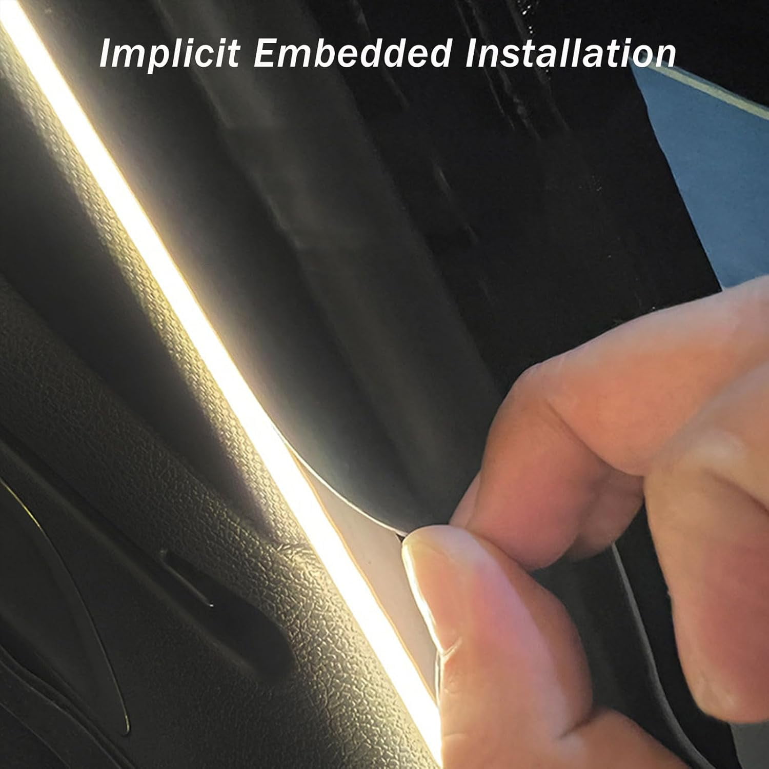 Dynamic Flowing Car Trunk Light Strip, 2025 New Trunk Cargo Ambient Lighting, Led Strip Lights for Interior Illumination Decorations, Invisible Installation