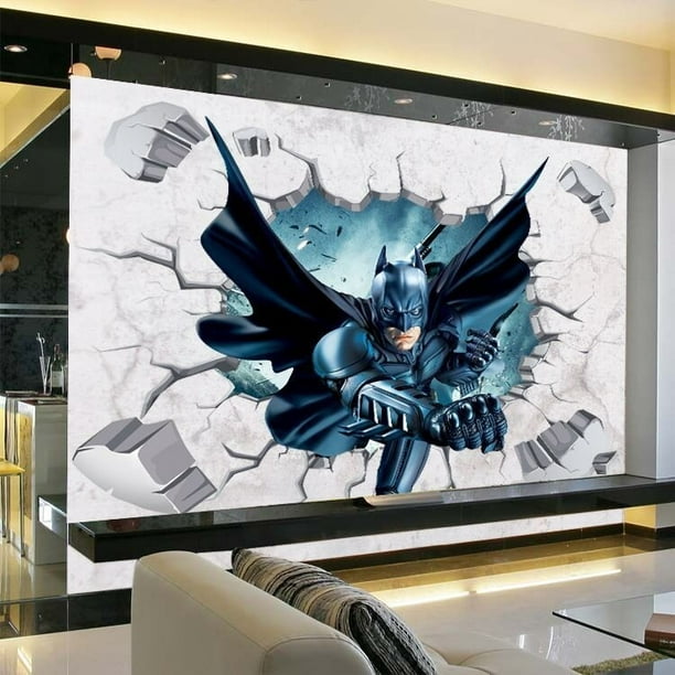 Batman Wall Mural Batman Wallpaper Superhero Wallpaper Nursery Decor  Children Wallpaper Ref 020 