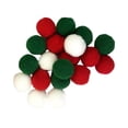thumbnail image 2 of YAOMOBB Boules de Pompons de Noël Rouges Vertes en Feutre Ornements Guirlande de Noël Bricolage 1 Pack Boules de Pompons de Noël, 2 of 6