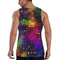 thumbnail image 3 of Haiem Bright Universe Men Workout Tank Top Gym Bodybuilding Sleeveless Muscle T Shirts Athletic Tank Breathable Workout Shirt-4X-Large, 3 of 9