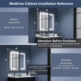 thumbnail image 4 of Heated Medicine Cabinet 30" W x 30" H LED Defogger Surface or Recessed | Boost-M1, 4 of 19
