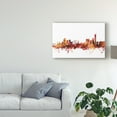 thumbnail image 3 of Trademark Fine Art 'Manchester England Skyline Red II' Canvas Art by Michael Tompsett, 3 of 4