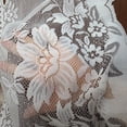 thumbnail image 6 of Visland 2PCS Lace Curtain Voile Coffee Curtain Vintage Style Cafe Window Tier Kitchen Dining Room Home Decoration Treatments, 6 of 7