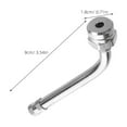 thumbnail image 2 of LITINKIMI Tire Valve Stem Extension Wheel Valve Stems Silver 1Pack, 2 of 8