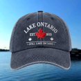 thumbnail image 4 of Lake Ontario Hat Unisex Lake Ontario Graphic Print Baseball Cap for Adults, Adjustable Dad Hat Casual Outdoor Wear, 4 of 4