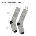 thumbnail image 2 of Compression Socks for Women and Men - Silver Glitter Compression Socks Circulation for Workout, 2 of 8