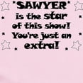 thumbnail image 2 of CafePress - Sawyer Is The Star Infant Bodysuit - Baby Light Bodysuit, Size Newborn - 24 Months, 2 of 4
