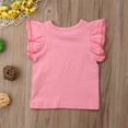 thumbnail image 4 of Kiapeise Baby Girl Ruffle Sleeve T-Shirt Top Basic Tee Summer Outfit, 4 of 5