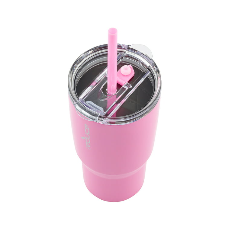 Reusable Vacuum Tumbler With Lid Straw And Insulated Double - Temu