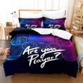 thumbnail image 1 of Galaxy Video Game Bedding Suit Teen Geometric Hexagonal Bedding And Linen Super Soft One Size Bedding Zipper, 1 of 1