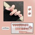 thumbnail image 1 of 24Pcs/Box Heart Diamond Fake Nails Press On   False  Free Shipping Nail Tips Sticker Nail Set   Nail Art LU, 1 of 6