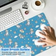 thumbnail image 4 of Long Mouse Pads for Desk,Blue Cartoon Unicorn Gift Balloon Cloud Desk Mats on Top Of Desks, Desk Mouse Pad Extra Large with 3mm Non-Slip Base and Stitched Edge for Gaming,Work,Home 31.5"x11.8", 4 of 5