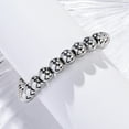 thumbnail image 2 of Non-Tarnish 202 Stainless Steel Round Beaded Bracelets for Men Women Stainless Steel Color 6-3/4 inch(17cm), 2 of 4
