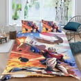thumbnail image 2 of Pacificador Conjunto de sábanas temático, trío de piezas, cómodo y amigable con la piel, diseño único, regalo de decoración para el hogar para familiares, amigos y fans,140cm *210cm, 2 of 6