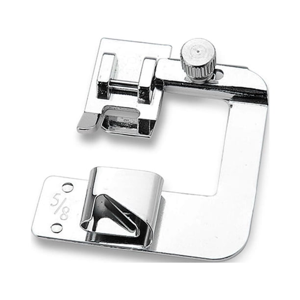 Advancent Prensatelas de Metal para máquina de coser, prensatelas de prensado, pie de dobladillo enrollado de tela portátil, repuesto para Type11 NO11