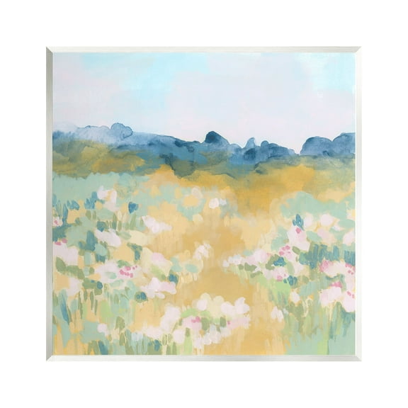 Stupell Industries Abstract Meadow Flowers Nature Painting Unframed Art Print Wall Art, 12 x 12