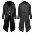 thumbnail image 2 of Chaqueta de frac Vintage Steampunk de moda para hombre, victoriana SG Hugo Chaqueta de Vintage Tailcoat, 2 of 7