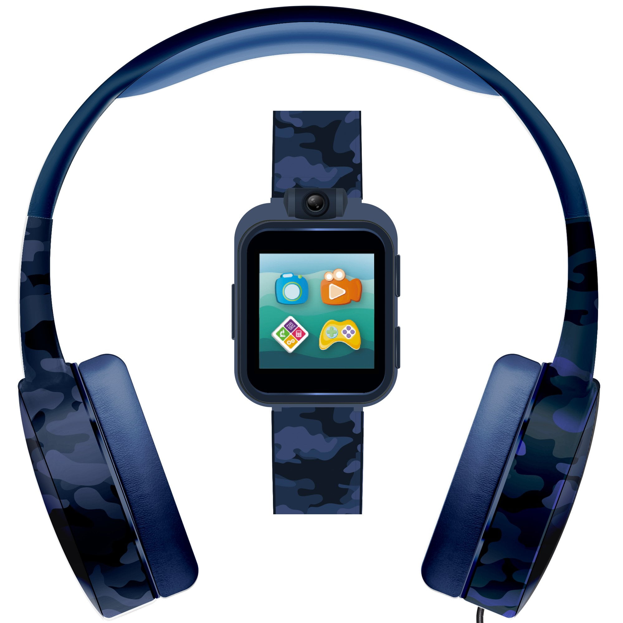 PlayZoom 2 Boys Headphones & Smartwatch Set Blue Camouflage