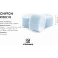 thumbnail image 2 of Baby Blue Chiffon Silk Ribbon 1" x 21 Yd Fringe Fabric Package (3 Rolls * 7 Yd) for Wedding Invitations Bridal Bouquets Decorations Gifts Wrapping & Bow Making, 2 of 9