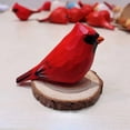 thumbnail image 3 of 1PC Small Carved Wooden Northern Cardinal Figurines, Handmade Cardinal Birds Sculpture Craft Set, Cute Cardinal Statues Home Decor Art Carving Work, 3 of 7