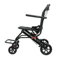 thumbnail image 3 of Fogcroll Foldable Transport Wheelchair Lightweight Manual Wheelchair Narrow Doorways Wheel Chair Adults Elderly Transport Chair Travel Wheelchair Hand Push Mobility Scooter, 3 of 13