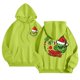 thumbnail image 2 of Sudadera con capucha Grinch de MIARHB para mujer, sudaderas de gran tamaño para mujer, sudaderas con capucha de gran tamaño con estampado navideño, sudaderas casuales de manga larga con capucha,, 2 of 7