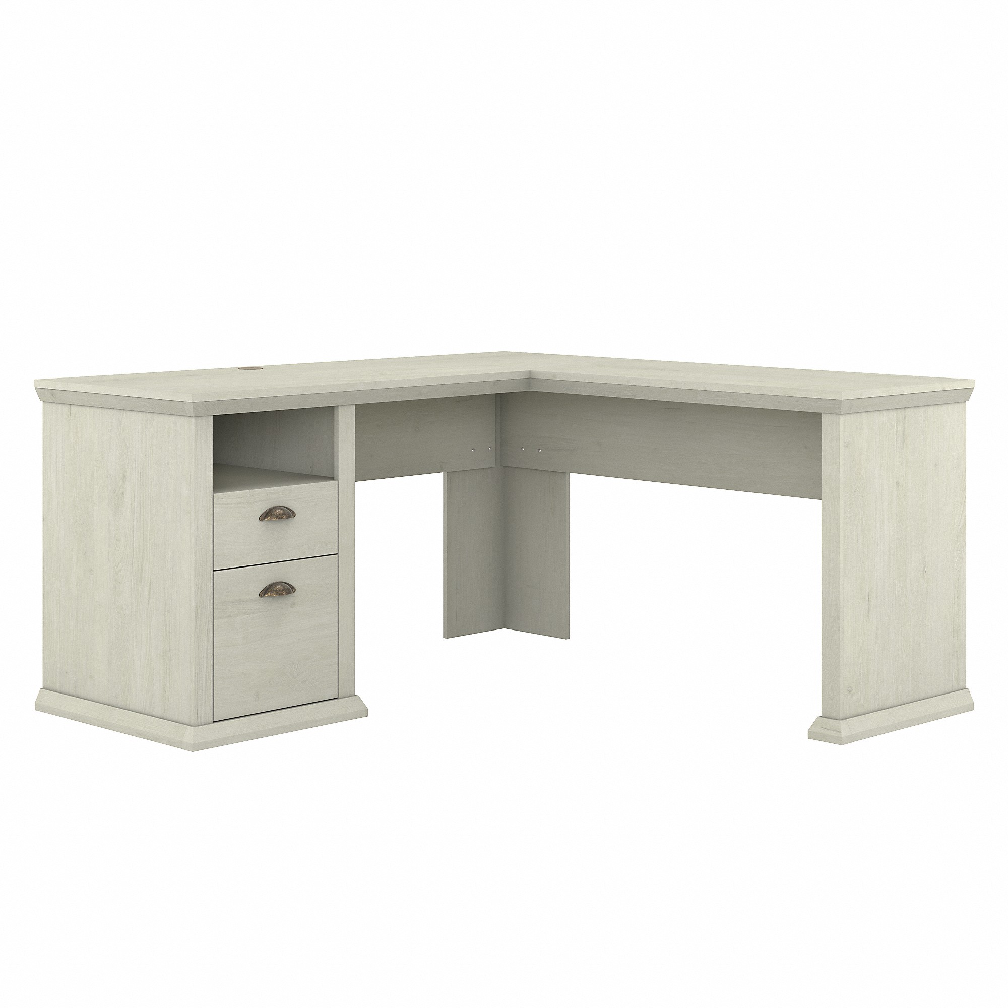 Bush Furniture Yorktown 60W L Shaped Desk with Storage