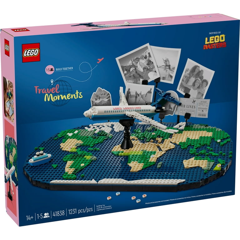 LEGO Travel Moments Building Set, World Map for Travelers, Best