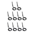 thumbnail image 2 of 10Pcs Stainless Steel Fishing Rods Leader Knee Fishing s Set for Bars, Ice, 2 of 5