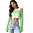 thumbnail image 4 of Women's Cropped Knit Shrug Top Lightweight Bell Sleeve Summer Cover-Up, Soft Breathable Cropped Cardigan Shrug for Casual & Beach, Cropped Shrug Women, 4 of 6